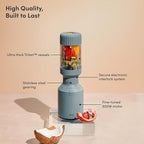 The Beast Mini Blender | Mini Countertop Kitchen Blender | Blend Smoothies and Shakes, Dressings, Sauces, Dips | Straw Cap and Straws Included | 600W (Mist)