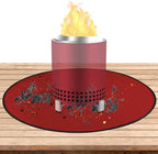 Round Fire Pit Mat Compatible with Solo Stove Mesa Accessories, Fire Proof Mat Compatible with Solo Stove Mesa Table Mat Under Fire Pit,Small Under Grill Mats for Outdoor Grill Table Top Protection