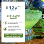 Snowy River Green, Cocktail & Margarita Sugar Rimmer - Vibrant Naturally Colored Sugar for Cocktail Rimming, Baking & Decorating, Medium Crystal - 80oz