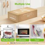 Vacuum Sealer Bags for Food, 7 Pack - 8" x 20' (3 Rolls) + 11"x 20' (3 Rolls) + 6"x 20' (1 Roll), BPA-Free Commercial Grade Embossed Customized Size Bags for Food Storage, Meal Prep, Sous Vide