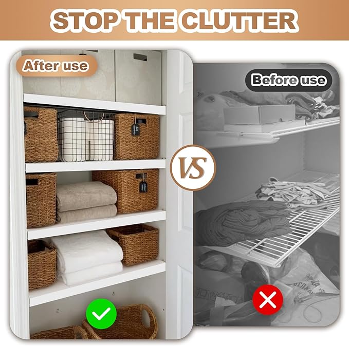 5 Pcs Wire Rack Covers 32x12x3 inch PVC Pantry Shelf Cover 0.31 inch Thick Removable Closet Wire Rack Shelf Covers,Decoration Kitchen Bathroom Office Shelving (Light Luxury White,32x12x3 inch)