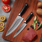 10C Pro Kitchen Knife Set 2pc,8" Chef Knife & 5.5" Utility Knife,VG10 High Carbon Stainless Steel,6-Star Sharp Standard,G10 Black Handle,Love's Gift Box
