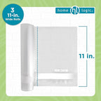 Home Logic Vacuum Bags for Food Sealer Rolls 3"x11" 20ft long rolls 3pk for Freezer and Sous Vide - Microwave Safe clear