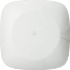 Corelle Vitrelle 6-Piece Salad Plate Set, Triple Layer Glass and Chip Resistant, Lightweight Square 10-1/4-Inch Plates Set, Splendor