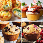 Jumbo Muffin Pan, Metal Reinforced Frame 3.5 Inch Large Silicone Cupcake Pan 6 Cups Large Muffin Pan with Handle Nonstick Jumbo Muffin Tin for Baking Giant Homemade Muffins, Frittatas 1 Pack