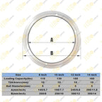 HLMOptimo Lazy Susan Bearing 8 inch Aluminum Turntable Ball Bearing, Heavy Duty Turner Bearing Silent Turntable Bearing Swivel Turntable Bearing 8/10/12/14 inch (8 inch)