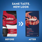 Lavazza Classico Ground Coffee Blend, Medium Roast, Authentic Italian, Blended And Roasted in Italy, Non GMO, Value Pack, A Full bodied with rich flavor and notes of dried fruit, 20 Ounce