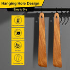 12 Inch Teak Wood Spatula for Cooking Non Toxic Kitchen Utensil Scraper Spurtle Kitchen Tools Flat Wooden Egg Flipper Spatulas Turner Cooking Spoon Bamboo Spatula Turner Cast Iron Sourdough Stirrer