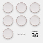 Stoneware Narrow Rim Commercial Grade Dinnerware (Brown Speckle, Plate 7.25")