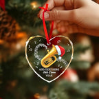 Customized Tuba Player Christmas Glass Ornament 2025, Personalized Tubaist Xmas Ornament with Text Name & Year, Tuba Instrument Christmas Tree Ornaments, Gifts for Men Women Music Lovers