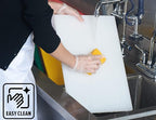 CURTA 2-Pack Cutting Boards for Kitchen, 24" x 18" x 0.5" White Color Coded Plastic Chopping Board with Anti Slip Surface Dishwasher Safe