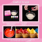 Food Coloring Powder - 16 Colors Vibrant Powdered Food Coloring, Concentrated Edible Dye Powder for Christmas Baking, Icing, Cooking, Cake Decorating, Cookies, Frosting - 5g/Bottle