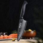 Damascus 6.5" Chef Knife Sharp Kitchen Knife Japan VG-10 Stainless Steel Carbon Ultra Sharp Kitchen Cooking Knife, Ergonomic G10 Handle Deluxe Gift Box
