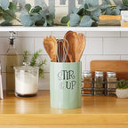 DII Kitchen Accessories Retro Collection Ceramics, Utensil Holder, Jadeite