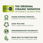 GreenPan Premiere Ovenware Healthy Ceramic Nonstick 4 Piece Bakeware Set, PFAS-Free, Rectangular, Square, Quarter, Half Sheet Baking Pans, Warp-Free, Oven & Broiler Safe 600F, Dishwasher Safe, Taupe