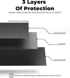 Large 76 * 52" BBQ mat for Under Grill,Double-Sided Silicone Grill mat for Outdoor Grill Deck Protector, Indoor Fireplace Mat/Fire Pit Mat (76 * 52")