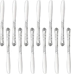 New Star Foodservice 58628 Rose Pattern, 18/0 Stainless Steel, Dinner Knife, 8.5-Inch, Set of 12