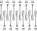 New Star Foodservice 58321 Shell Pattern, 18/0 Stainless Steel, Oyster Fork, 6-Inch, Set of 12