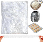 200 Extra Large Bowl Food Covers for Bread Proofing, Fits Bowls up to 30", Elastic Reusable Plastic Bowl Cover for Half Sheet Pan(24x16, 21x15, 18x13 inch) and Baking Tray/Pizza&Dough Proofing