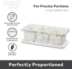 OGGI Prep & Portion Silicone Freezer Trays with Lid - Freezer Molds for Food, Ice Cube Tray, Food Prep Containers, Freezer Storage Containers, for Soup, Smoothie Cubes, Sauce, Broth, Leftovers - 1 Cup