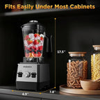 Blender for Smoothies 64 oz Capacity Countertop Blenders for Kitchen Powerful Smoothie Blender with BPA Free Container, Ice Crushing, Frozen Drinks, Puree, Protein Shakes,Dishwasher Safe