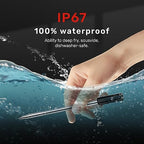 WiFi Meat Thermometer | Long-Range Wireless Probe for Oven, Grill, Air Fryer, BBQ | Smart APP | Dual Sensors | IP67 Waterproof