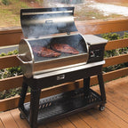recteq Patio Legend 400 Pellet Smoker Grill with Wi-Fi & App Connectivity, Outdoor Smokers Grills Combo, Temp Range 180° to 700+°, Cover Included