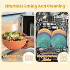 Homienly Large Bowls, 60 Oz Salad Bowls, Large Cereal Bowls, 8PCS Unbreakable Wheat Straw Serving Bowls for Pho, Popcorn, Soup & Oatmeal, Microwave & Dishwasher Safe for Kitchen, Camping (Multi)