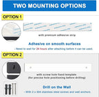 12 Inch Magnetic Knife Holder for Wall, Adhesive Knife Magnetic Strip No Drilling with 6 Hooks, Powerful Magnetic Knife Strip, Magnetic tool Holder for Kitchen Knives & Utensils (Black)