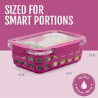 Ello Duraglass 3.4 Cup Meal Prep Sets 10Pc, 5 Pack Set- Glass Food Storage Container with Silicone Sleeve and Airtight BPA-Free Plastic Lids, Dishwasher, Microwave, and Freezer Safe, Evening Orchard
