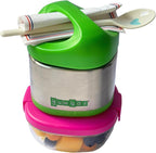 Yumbox Snack Bowl, Leakproof 3 Compartments, Removable Lid, Microwave, Dishwasher Safe, Kids Snacks, Granola Bowl, Snacks for school, work, travel