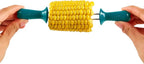 ZYLISS Corn Holders Set - Metal Skewers Corn on the Cob Holders - BBQ Skewers for Corn on the Cob - Comfort Grip Corn Cob Holders - Stainless Steel Skewers - Glossy - 8 Piece Set / 4 Pairs