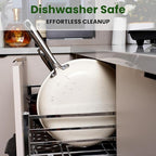 Cookware Set Nonstick Frying Pans, 8 &10 inches Ceramic Non Stick Skillets, Egg Fry Pans for Cooking,PTFE,PFOA,PFAs Free,Oven&Dishwasher Safe,Ash Grey