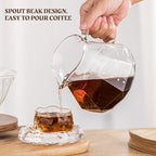 Pour Over Coffee Maker Set – V60 Drip Coffee Pot with Walnut Handle, Glass Coffee Dripper & 100 Filters, 20oz/600ml Capacity