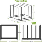 Cutting Board Organizer-1.6in Wide Kitchen Cutting Board Holder Stand for Pan,Baking Sheets,Cookie Sheets with 4 Slots,Baking Sheet Oragnizer(1PC-Large)