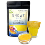 Snowy River Yellow, Cocktail & Margarita Sugar Rimmer - Vibrant Naturally Colored Sugar for Cocktail Rimming, Baking & Decorating, Medium Crystal - 4oz