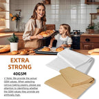 1600/Case 18x26 Inch Full Size Baking Parchment Paper Bulk - Non-Stick & Grease-Proof, 428F Reusable Bun/Sheet Pan Liners for Bakeries, Restaurants (White 18.1"×26"(46×66cm) 1600 sheets)