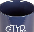 DII Kitchen Accessories Retro Collection Ceramics, Utensil Holder, Nautical Blue