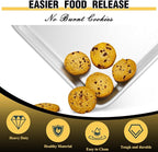Baking Sheet Pan Set of 3, Commercial Quality Aluminum Cookie Sheets for Oven, Umite Chef Warp Resistant Baker's Half/Quarter/Jelly Roll Pans, Thick Cookie Tray Pans for Baking, Roasting