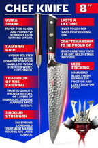 Dalstrong Shogun Series Chef Knife 8" ELITE Bundled with Paring Knife 3.5" Gift Set