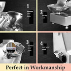 110V 8L Meat Vegetable Food Chopper Processor, Prep Food Processor, 750W Food Chopper with Partially Open Pot, Commercial Stainless Steel Blade Electric Shredder