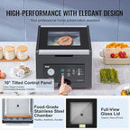 VEVOR Chamber Vacuum Sealer, 380W Vacuum Pump Power, Sealing Bag Packing Machine for Wet Foods, Meat, Compact Design with 11.5 in Sealing Length, Ideal Commercial Sealer for Professional and Home Use