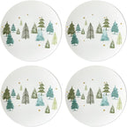 Lenox 893565 Balsam Lane 12-Piece Dinnerware Set, Green, Christmas, Holiday Hosting