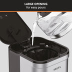KRUPS Simply Brew Compact 5 Cup Coffee Maker: Stainless Steel Design, Pause & Brew, Keep Warm, Reusable Filter, Drip-Free Carafe