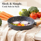 8.5 & 10.25 Inch Nonstick Frying Pan Skillet, Superior PFOA-Free & Non-Toxic Coating, 3mm Aluminum for Even Heat, Induction Compatible, Dishwasher Safe for Eggs & Pancakes