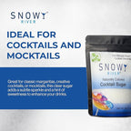 Snowy River Clear, Cocktail & Margarita Sugar Rimmer - Vibrant Color Glass Rimming Sugar with Medium Crystal Texture - 4oz