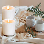 10 OZ Thick Candle Jars for Making Candles 15 Pcs, Empty Jars with Wood Lids for Candle Making, Sample Container, White