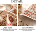 ISAENNE Designer Linen Floral Long Rectangular Tablecloth,Pale Yellow Farmhouse Indoor Table Cloth,Durable Decor Tablecloths for Dining Kitchen Thanksgiving Christmas,63"*94"-Chamonix A