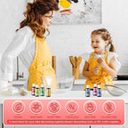 Gel Food Coloring Set - 24 Colors Concentrated Vibrant Edible Food Grade Dye for Baking, Cake, Cookie Decorating, Fondant, Icing, Frosting, Macaron, DIY Crafts - 16.23 fl.oz (20ml/Bottle)