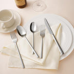 KINGSTONE Silverware Set, 40-Piece Forged Flatware Set Cutlery Set Premium Stainless Steel, Service for 8, for Kitchen, Home, Wedding, Party, Mirror Polished and Dishwasher Safe